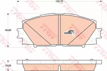 Колодки тормозные дисковые LEXUS: CT (ZWA1_) 11-  173