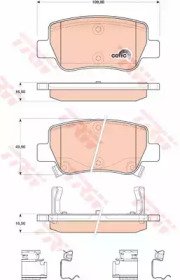 Колодки тормозные дисковые TOYOTA: AVENSIS седан ( 175