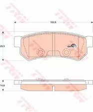 Колодки тормозные дисковые CHEVROLET: LACETTI 05-, 178