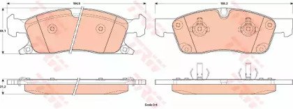 Колодки тормозные дисковые JEEP: GRAND CHEROKEE IV 604