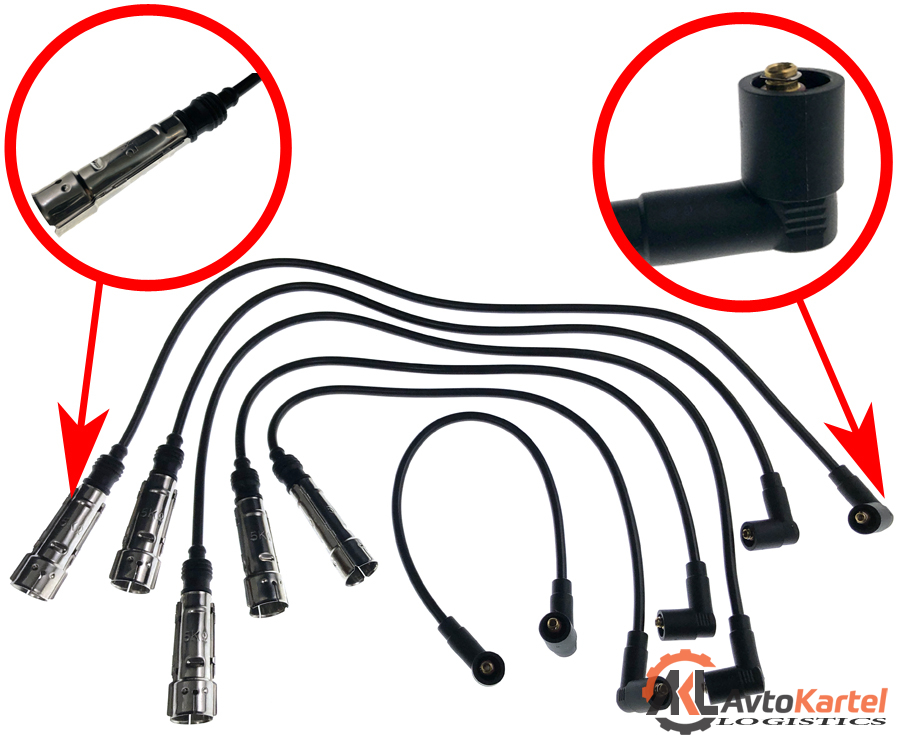 Комплект проводов зажигания AUDI 100, 200, 80, VW Passat