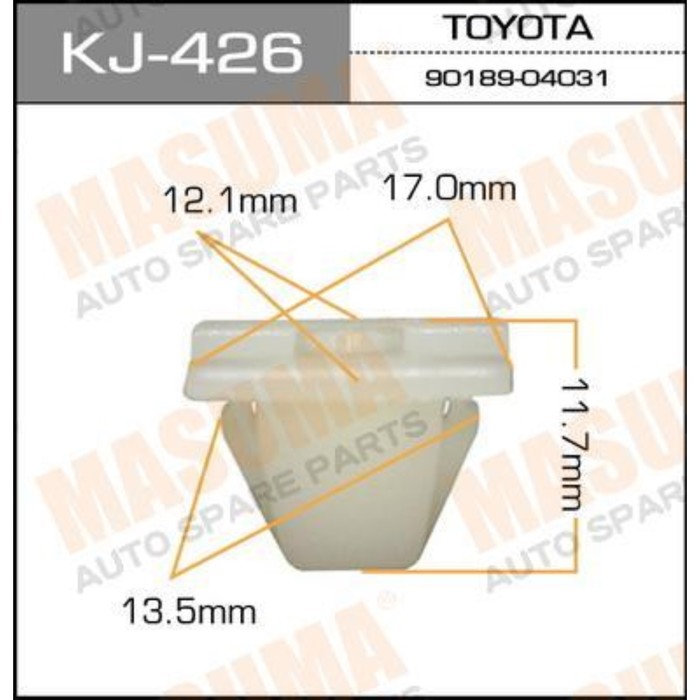 Клипса крепежная  Masuma KJ426 3379846