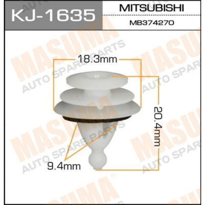 Клипса крепежная  Masuma KJ1635 3380335