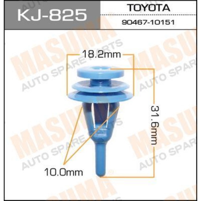 Клипса крепежная  Masuma KJ825 3381452