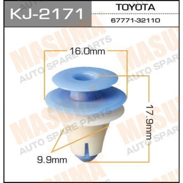 Клипса крепежная  Masuma KJ2171 3381608