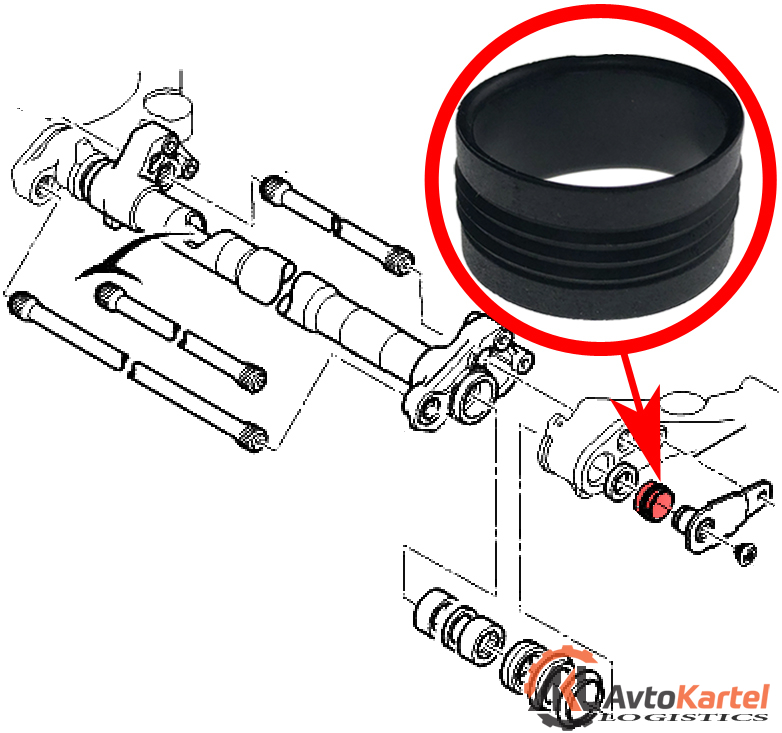 Уплотнительное кольцо задней балки PEUGEOT 306, Citroen ZX, Xsara