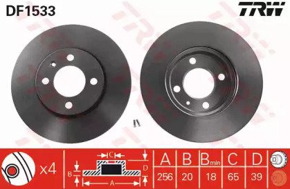 Диск тормозной передний SEAT: AROSA 00-04, CORDOBA 533