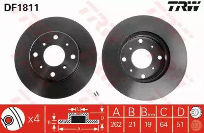 Диск тормозной передний MG: MGR V8 92-95,  ROVER:  811