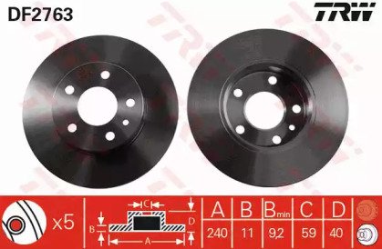 Диск тормозной заднний ALFA ROMEO: GT 03-, GTV 95- 763