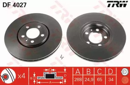 Диск тормозной передний AUDI: A3 96-,  SEAT: CORDO 027