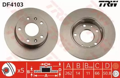 Диск тормозной передний LAND ROVER: FREELANDER 98- 103