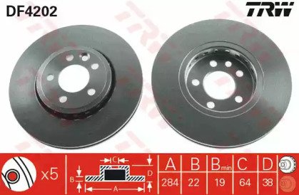 Диск тормозной передний MG: MG ZT 01-, MG ZT- T 01 202