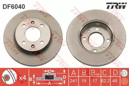 Диск тормозной передний HYUNDAI: GETZ (TB) 02- 040