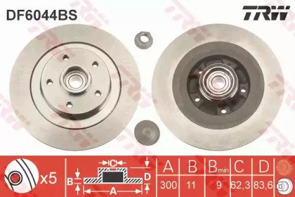 Диск тормозной заднний RENAULT: LAGUNA III (BT0/1) 4BS