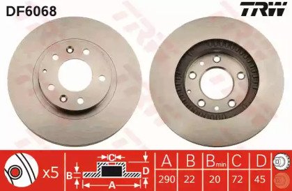 Диск тормозной передний MAZDA: MX-5 III (NC) 05- 068