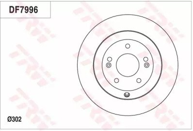 Диск тормозной заднний HYUNDAI: SANTA FE II 2.4/2. 996