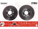 Диск тормозной Заменён на DF4051BP заднний OPEL: A 051