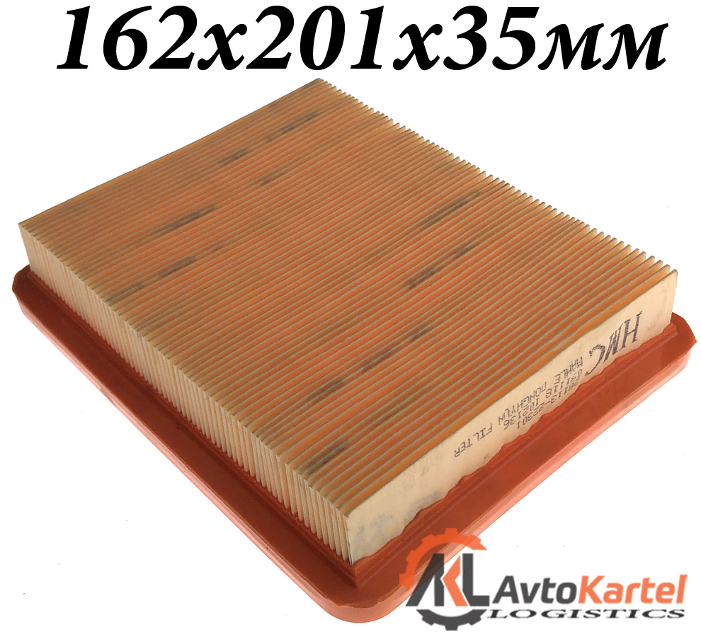 Фильтр воздушный HYUNDAI Accent 94- 162х201х35мм
