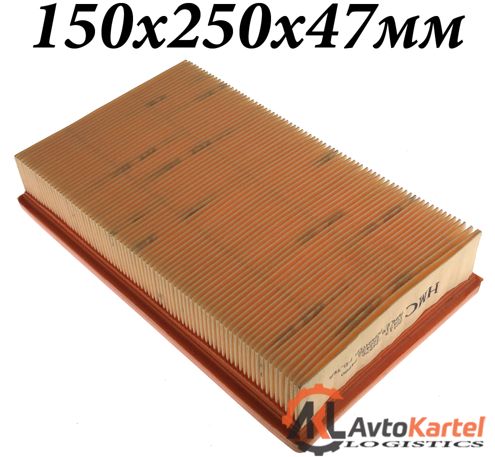 Фильтр воздушный HYUNDAI Lantra I, Pony 89-95 150х250х47мм УЦЕНКА