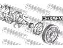 Шкив коленвала l13a HONDA FIT ALMAS GD1 2002-2008  13A