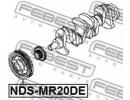 Шкив коленвала mr20de NISSAN QASHQAI J10E 2006.12- 0DE