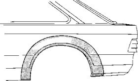 Арка крыла задняя правая  FORD: ESCORT/ORION 80-85 146