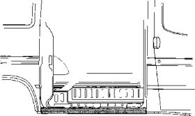 Порог кузова дверь боковая FORD Transit 86-00 110