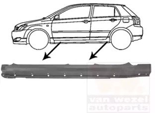 Порог кузова левый TOYOTA:COROLLA AE12 (03/2002-07 103