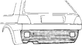 Панель ремонтная задн VW: GOLF 2/JETTA 2 83-91 136