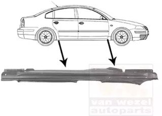 Порог кузова правый VW PASSAT B5 (10/1996-02/2005) 104