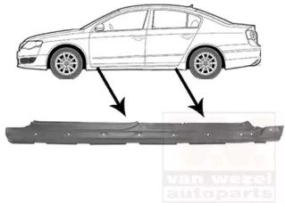 Порог кузова левый VW PASSAT B6 (03/2005-) мод 4/5 103