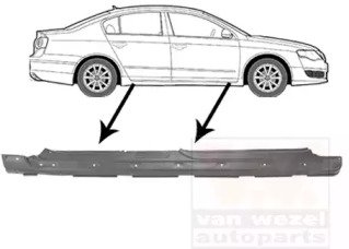 Порог кузова правый VW PASSAT B6 (03/2005-) мод 4/ 104