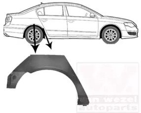 Арка крыла задняя пр VW PASSAT B6 (03/2005-) мод 4 148