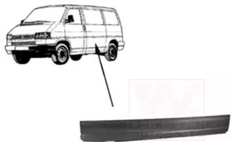 Порог кузова левыйый боковая низкий 24 cm VW T4 90 110