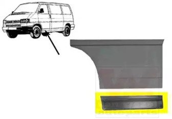 Панель ремонтная дверь низкий левый VW T4 90-03 171