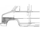 Панель ремонтная передн левый (угол) FIAT: DUCATO  157