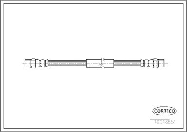 Шланг тормозной VW: LT 28-35 I c бортовой платформ 651