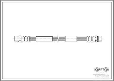 Шланг тормозной VW: GOLF III Variant 1.9 D 93-99,  652