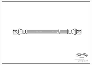 Шланг тормозной OPEL: ASCONA C 1.3 S/1.6/1.6 D/1.6 879