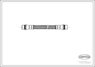 Шланг тормозной PEUGEOT: 405 I 1.4/1.6/1.8 Turbo D 890