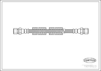 Шланг тормозной VW: LT 28-35 I c бортовой платформ 923