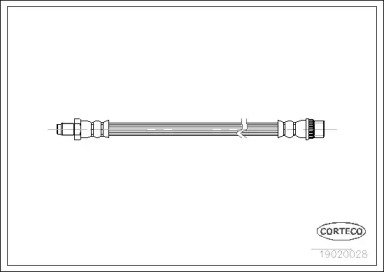 Шланг тормозной RENAULT: 19 I 1.2/1.4/1.4 KAT/1.4/ 028