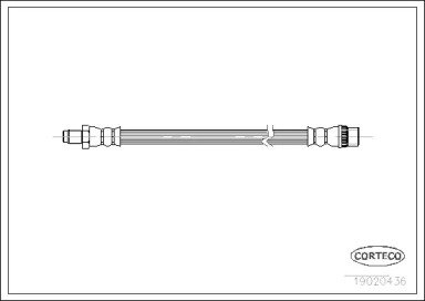 Шланг тормозной DACIA: LOGAN 1.4/1.5 dCi/1.5 dCi/1 436