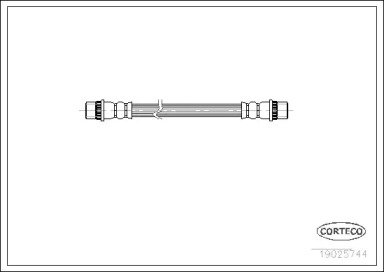 Шланг тормозной CITROEN: AX 11 4x4/14 4x4 86-98   744