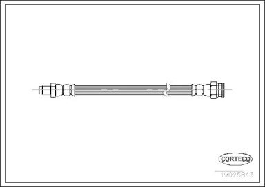 Шланг тормозной ALFA ROMEO: GTV 1.8 16V/2.0 T.SPAR 843