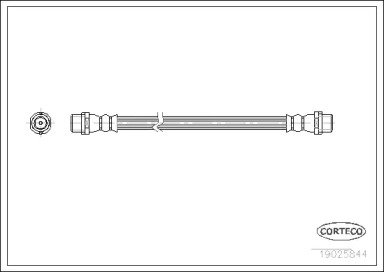 Шланг тормозной AUDI: 100 Avant 2.5 TDI 90-94, 80  844