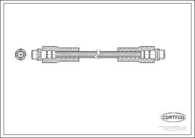 Шланг тормозной AUDI: A4 1.6/1.8/1.8 T/1.8 T quatt 845
