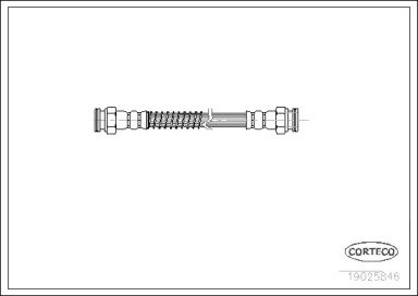 Шланг тормозной CITROEN: XSARA 1.4 HDi/1.4 i/1.5 D 846