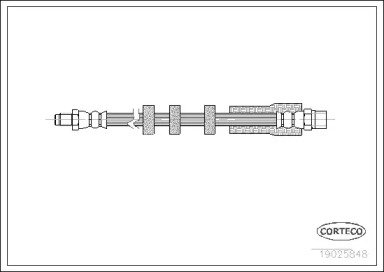 Шланг тормозной VOLVO: C70 I кабрио 2.0/2.0 T/2.3  848