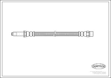 Шланг тормозной FORD: GALAXY 1.9 TDI/2.0 i/2.3 16V 386